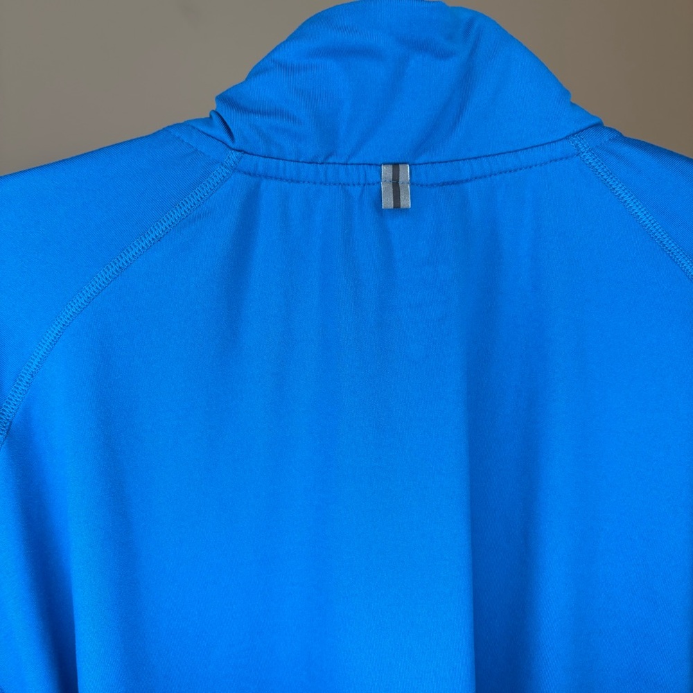 Nike Dri-Fit Quarter Zip Blue Long Sleeve Running Jacket Size XL - Picture 7 of 10